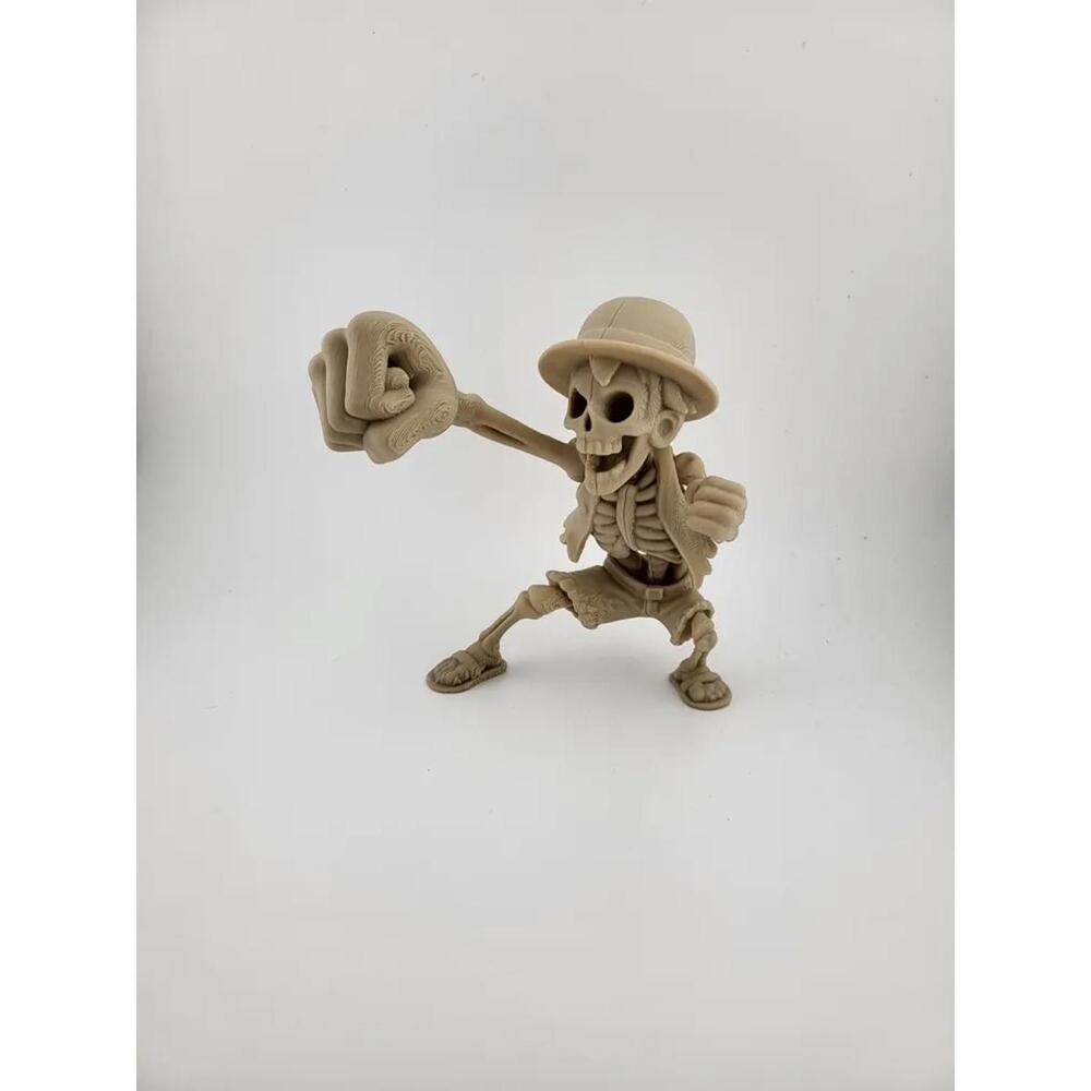 Monkey D. Luffy Skeleton Figure - One Piece Pirate King Halloween Horror - Picture 5 of 5